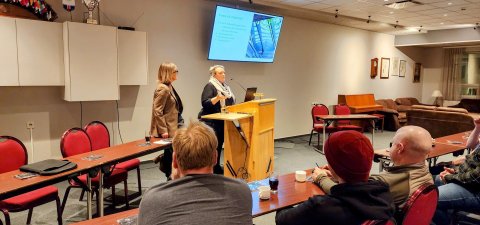 Félagsfundur var haldinn um séreignarsparnað og undirbúning þess að hætta á vinnumarkaði í sl.viku.